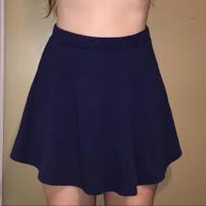 Gap Navy Blue Pleated Mini Skirt